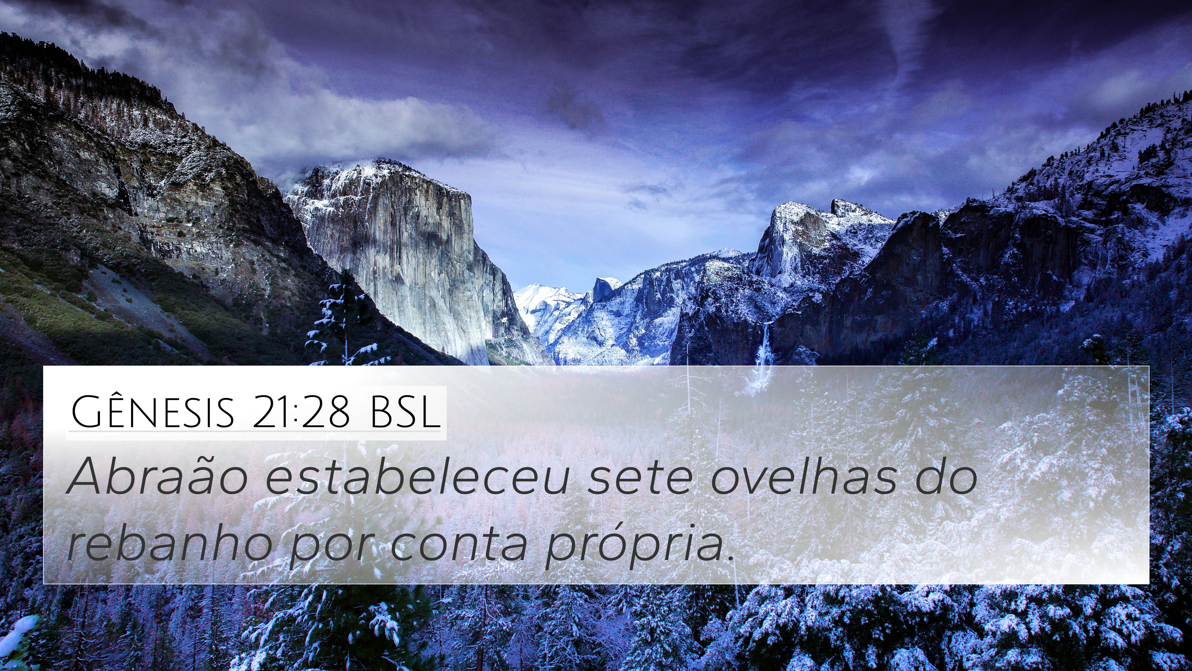 Gênesis 21:28 BSL 4K Wallpaper - Abraão estabeleceu sete ovelhas do ...