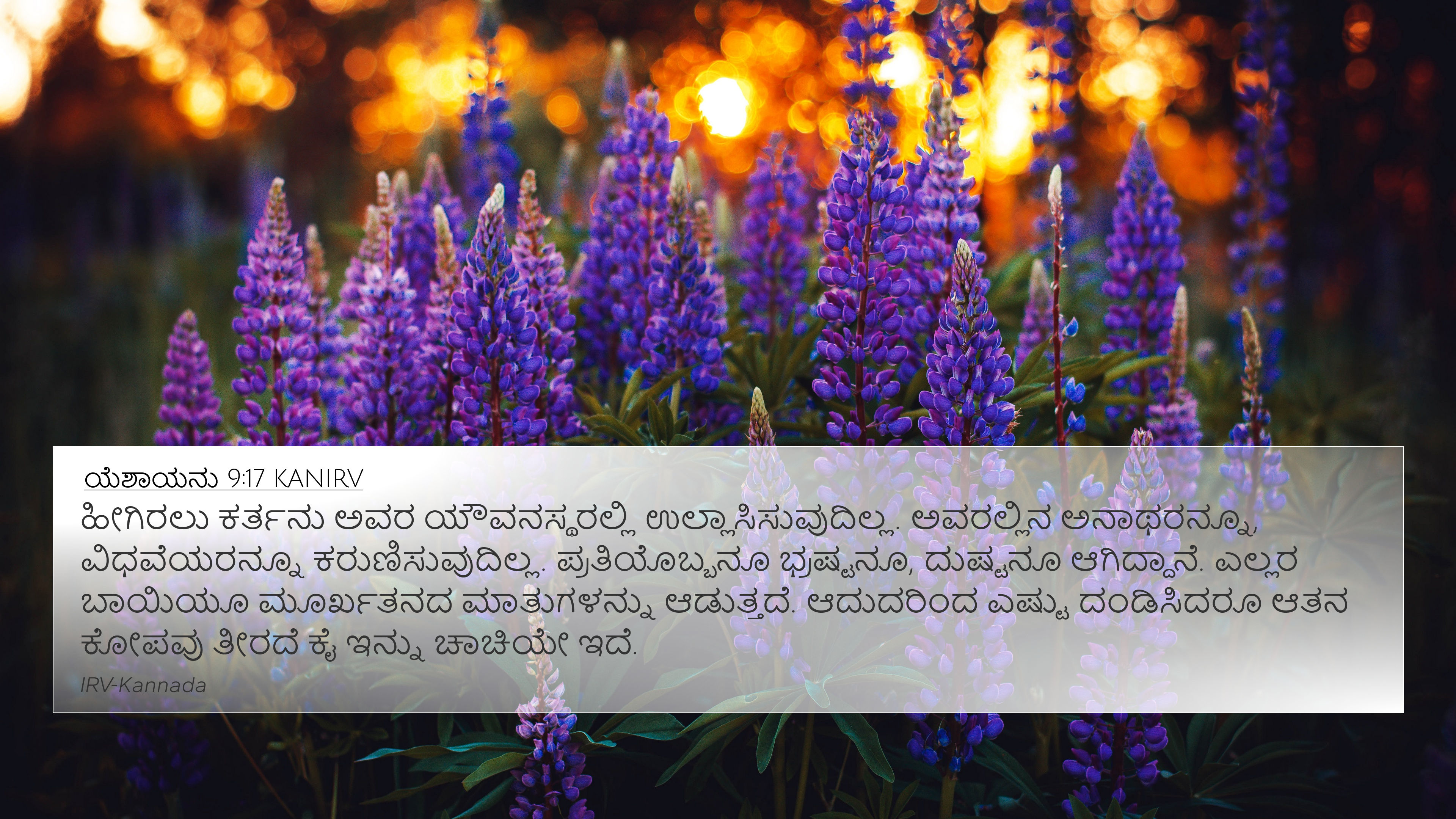 ಯೆಶಾಯನು 9:17 KANIRV 4K Wallpaper - ಹೀಗಿರಲು ಕರ್ತನು
