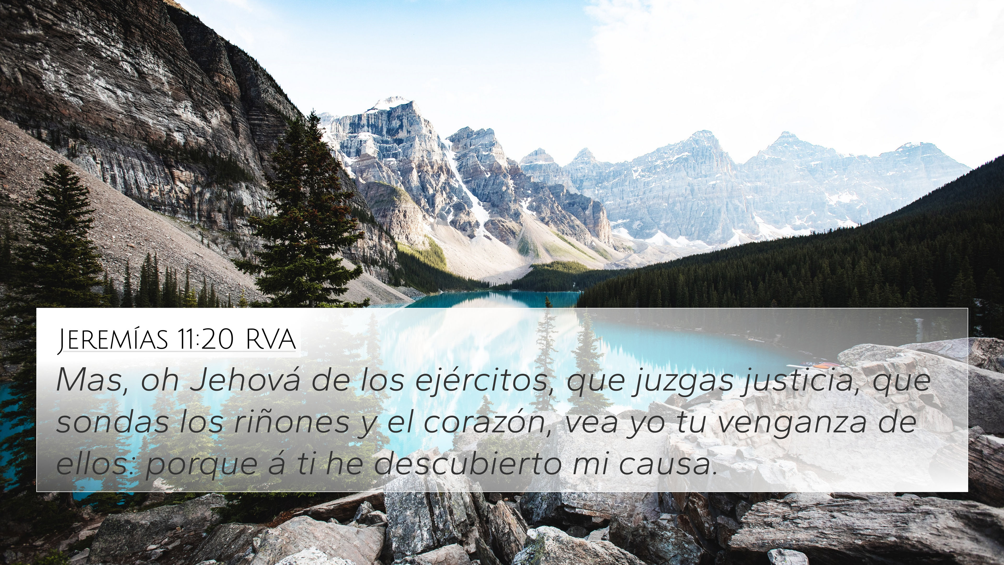 Jeremías 11:20 RVA 4K Wallpaper - Mas, oh Jehová de los ejércitos, que ...