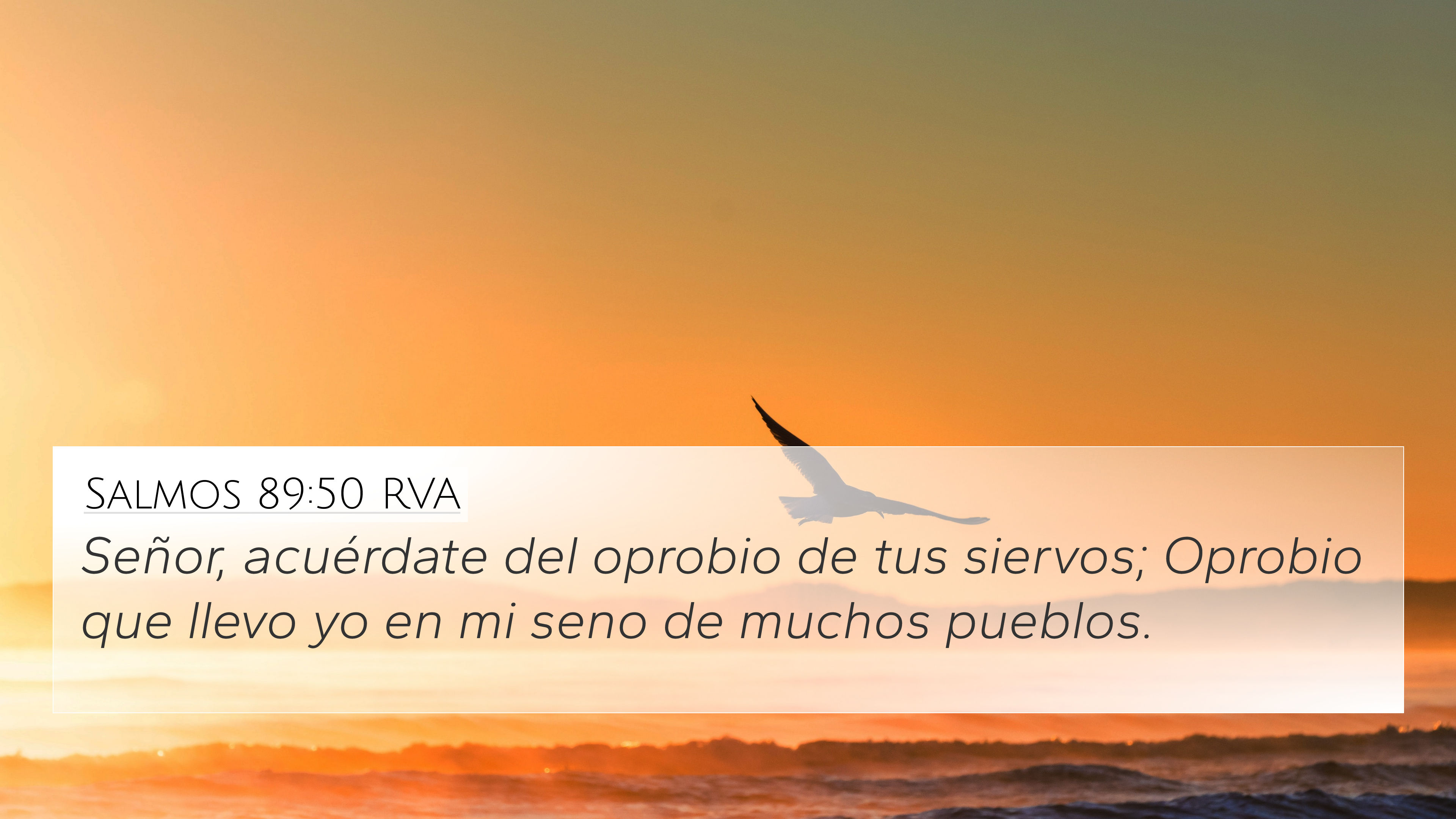 Salmos 89:50 RVA 4K Wallpaper - Señor, Acuérdate Del Oprobio De Tus ...